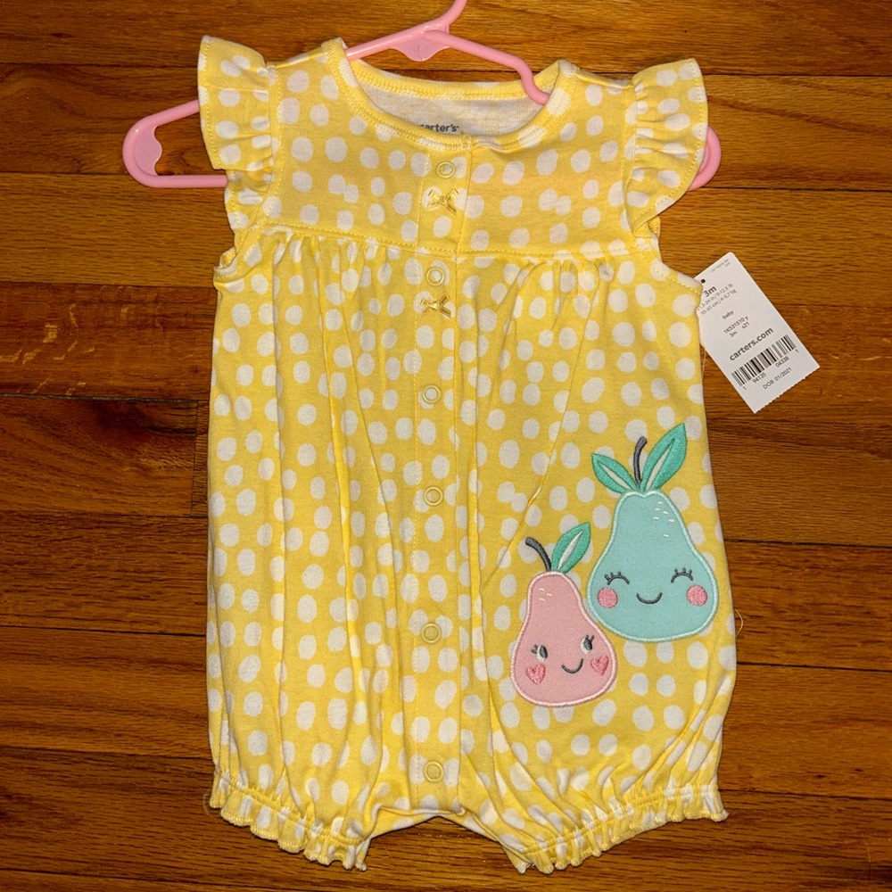 NWT Yellow Romper